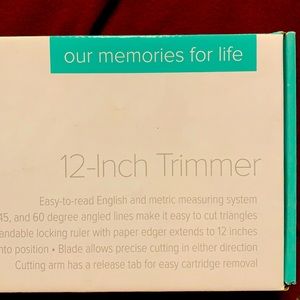 Our Memories For Life 12-inch Trimmer